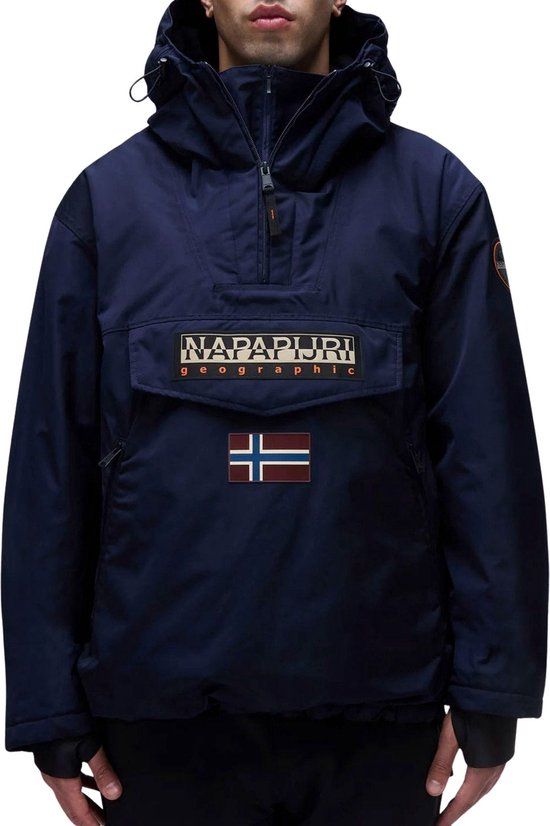 Napapijri Rainforest Next Anorak Heren - Donkerblauw - Maat XXL