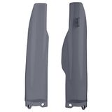 POLISPORT 8398000007 - Vorkbeschermingsset van slagvast polypropyleen zonder hardware geschikt voor Kawasaki motorfietsen in de kleur Nardo grijs