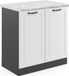 Vicco R-Line Wastafelkast – 80 cm, WB Marmer Wit Landhuis