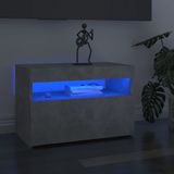 vidaXL TV-meubelen 2 st met LED-verlichting 60x35x40 cm betongrijs