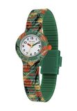 Hip Hop Horloge 'Kids Fun' groen / donkeroranje / zwart / wit