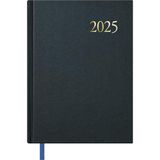 Dohe Kalender 2025, Portugees, dag per pagina, A5 (14 x 20 cm), 12 maanden januari tot december, vaste omslag, jaarplanner, kantoormateriaal, zwart