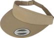 Flexfit Unisex Flat Round Visor Cap Cap Cap, Kaki, Eén maat