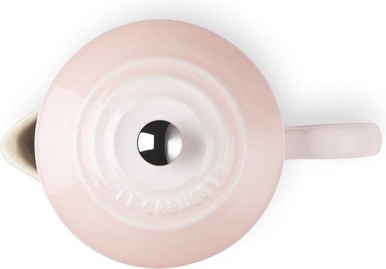 Le Creuset Aardewerk Koffiepot met Pers 0,8L Shell Pink