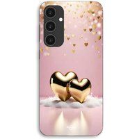 Maniacase Coque Pour Samsung Galaxy S25 FE coeur dorée brillant