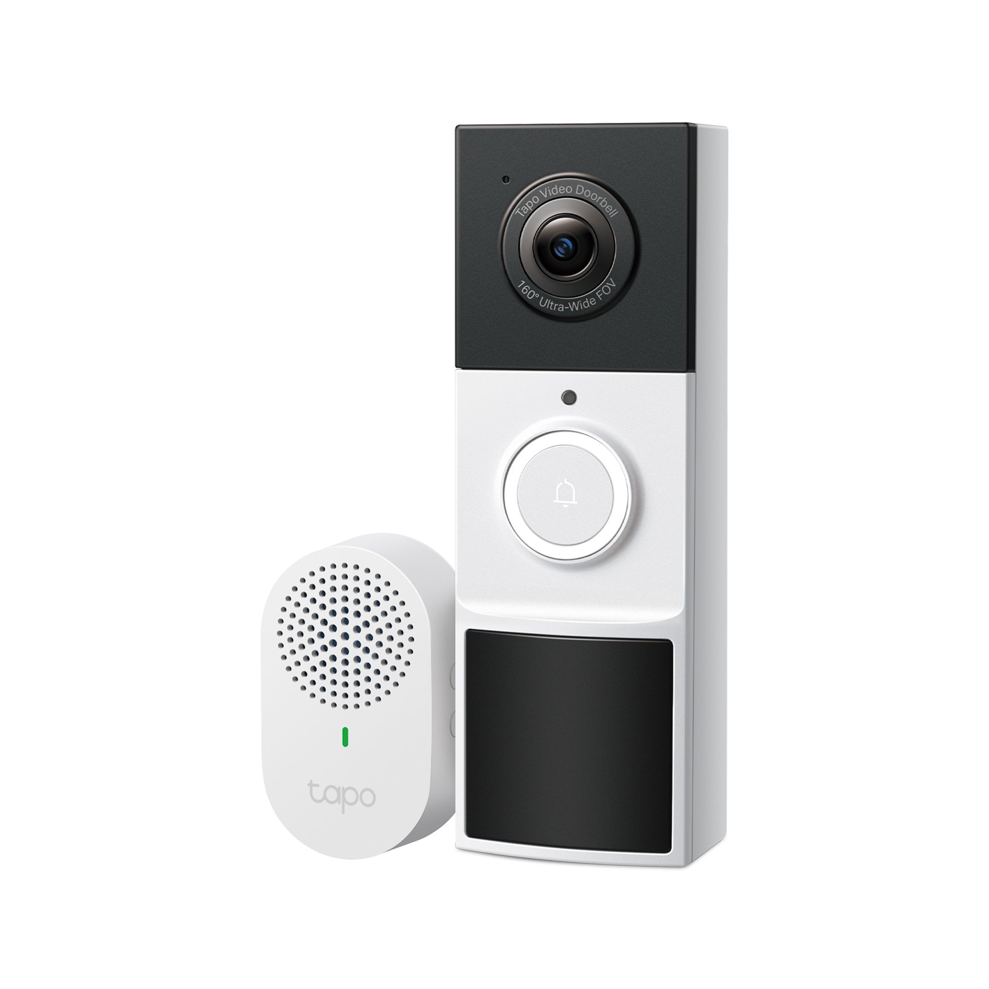 TP-Link Tapo D210 - Slimme 2K Video deurbel op Batterij - inclusief chime/gong - Zonder Abonnement - Nachtzicht in kleur - IP65 - Slimme deurbel