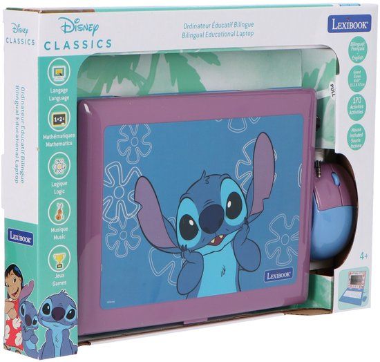 Lexibook Lilo & Stitch Laptop met 170 activiteiten - EN/FR