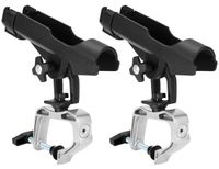 Merkloos Hengelhouder boot - Set van 2 - 360 graden verstelbaar - Nylon en aluminium - Vissersboot kajak