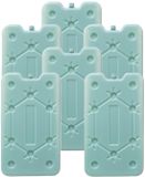 Merkloos / Sans marque Jja Showroom And Head Office Platten koelelementen - 6x - aqua - polyethyleen - 400 gram - L25 x B14 x H1,5 cm