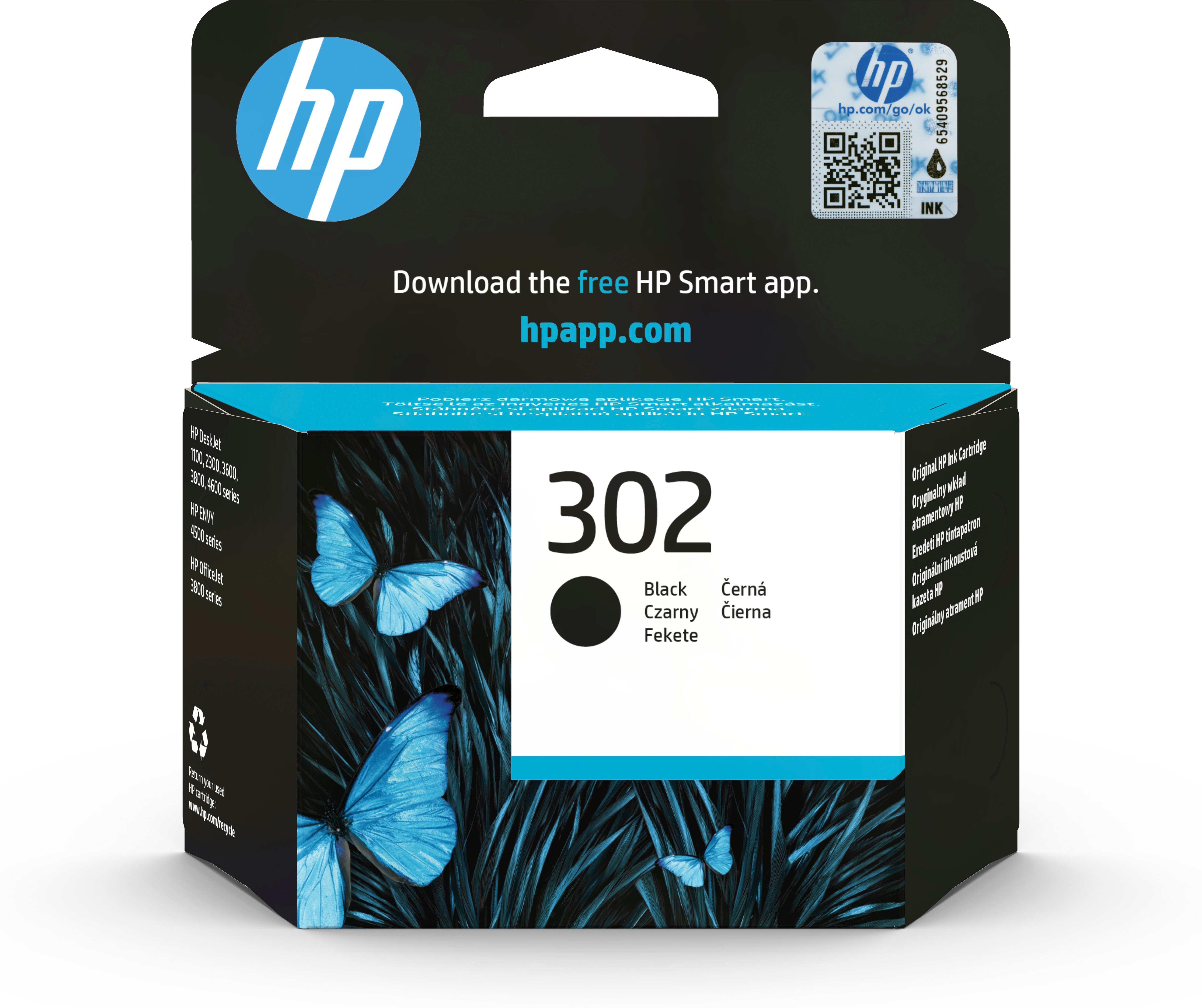 HP   302 originele zwarte inktcartridge