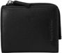 Marc O'Polo Leren portemonnee Manuel Combi Wallet Black zwart