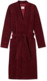 Schiesser badjas bordeaux katoen