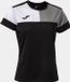 Joma Dames T-shirt Camiseta Manga Zwart-grijs
