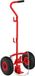 Merkloos Relaxdays Steekwagen gasflessen - tot 3 en 5 kg - staal - rood