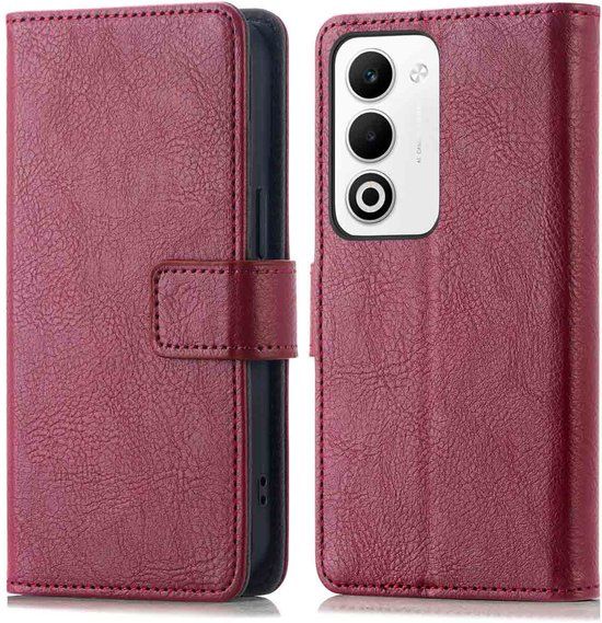 imoshion Hoesje - Geschikt voor Oppo A5 5G - Luxe Bookcase - Bordeaux