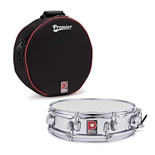 Premier Artist 14 x 4 Steel Snare Drum, Chrome & Soft Case