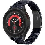 Strap-it Samsung Galaxy Watch 5 Pro resin band - zwart/wit