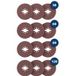 Bosch Accessories 2607012054 Disque fibre Diamètre 115 mm Granulométrie (num): 36, 60, 80, 120 1 jeu(x)