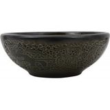 Vasque à poser noire ronde Φ41x14 cm céramique