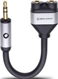 Oehlbach 60021 i-Connect J-AD Jackplug Audio Y-adapter Zwart