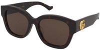 Gucci Zonnebrillen Gucci GG1550SK 002 Zwart Bruin