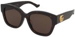 Gucci Zonnebrillen Gucci GG1550SK 002 Zwart Bruin