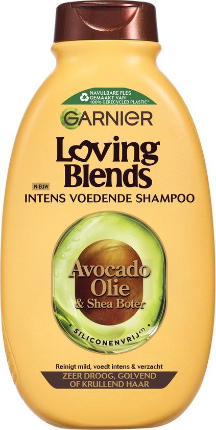 Garnier Loving Blends Shampoo Avocado Olie & Shea Boter voor Zeer Droog of Pluizig Haar - 300 ml