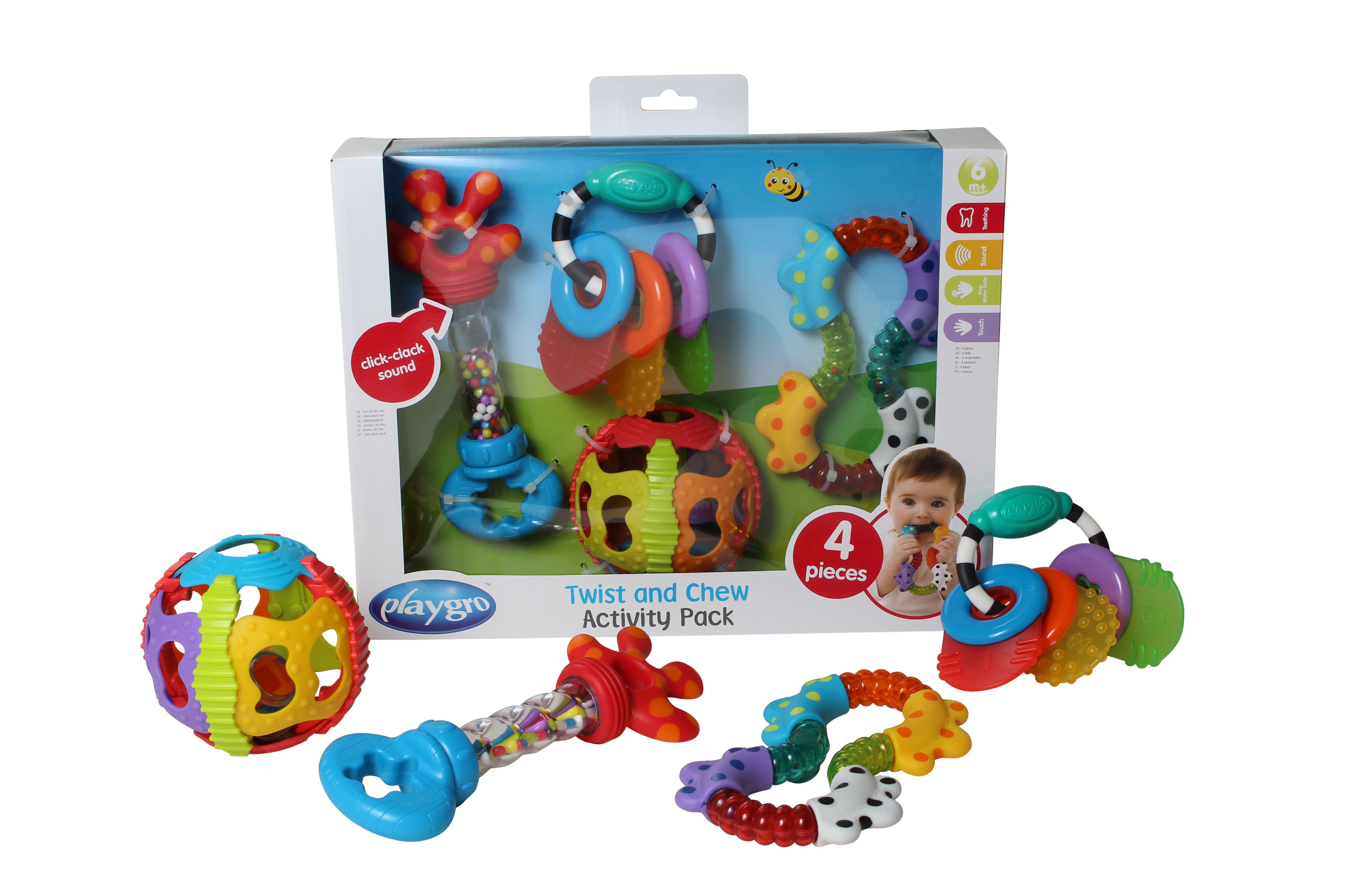 Playgro Geschenkdoos Rammelaars - 4 Stuks