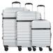 Bugatti Corium 4-wiel kofferset 3 stuks. - Harde bagage - TSA slot - silberfarben