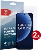 Rosso Screen Protector Geschikt voor Realme GT 8 Pro | Ultra Clear Duo Pack | TPU Folie | Case Friendly Beschermfolie | 2 Stuks