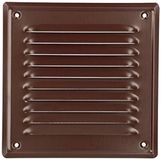 KOTARBAU Vierkant ventilatierooster - Staal - 16,5x16,5 cm - Bruin