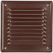 KOTARBAU Vierkant ventilatierooster - Staal - 16,5x16,5 cm - Bruin