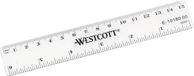 Westcott liniaal - 15cm - kunststof - cm/inch verdeling - AC-E10180