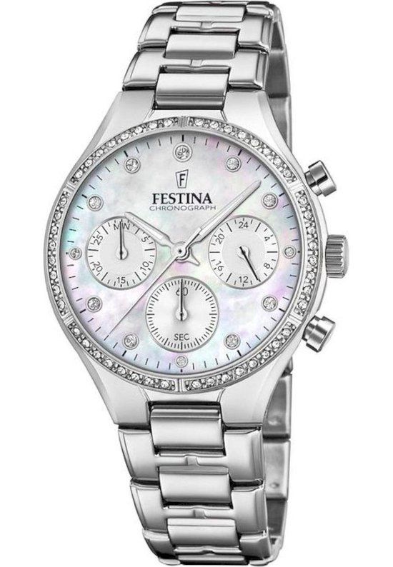 Festina Boyfriend Collection horloge F20401/1 - Zilverkleurig - Dames