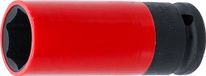 BGS technic BGS Kracht wielmoerDopsleuteldop - voor Tesla Model 3 - 1/2 - 7/8 - Zwart, Rood