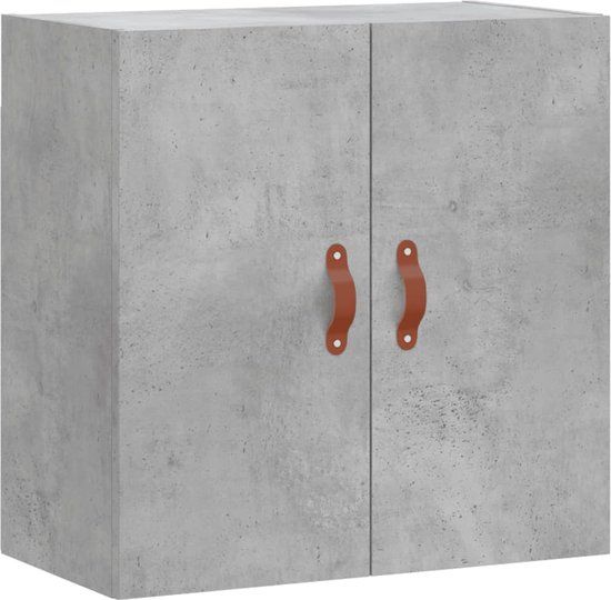 vidaXL Wandkast 60x31x60 cm bewerkt hout betongrijs