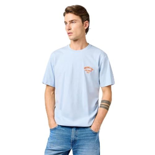 Wrangler Heren Small Logo Tee T-shirt - niagara mist - L