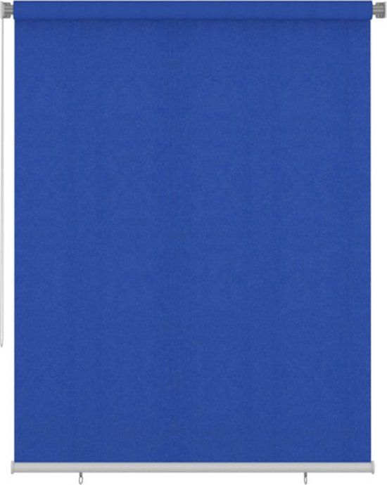 vidaXL Rolgordijn voor buiten 180x230 cm HDPE blauw