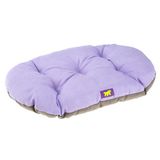 Ferplast Relax Hondenbed, Kussen voor Grote Honden, Kattenbed, Mat voor Kennels en Auto's - Wasbaar - Gemaakt van Katoen met Zachte Vulling, 85 x 55 cm. Lila