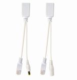 Gembird PP12-POE-0.15M-W Adaptateur et injecteur PoE Blanc