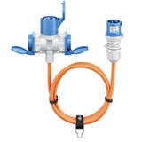 Goobay 76265 electriciteitssnoer Oranje 5 m