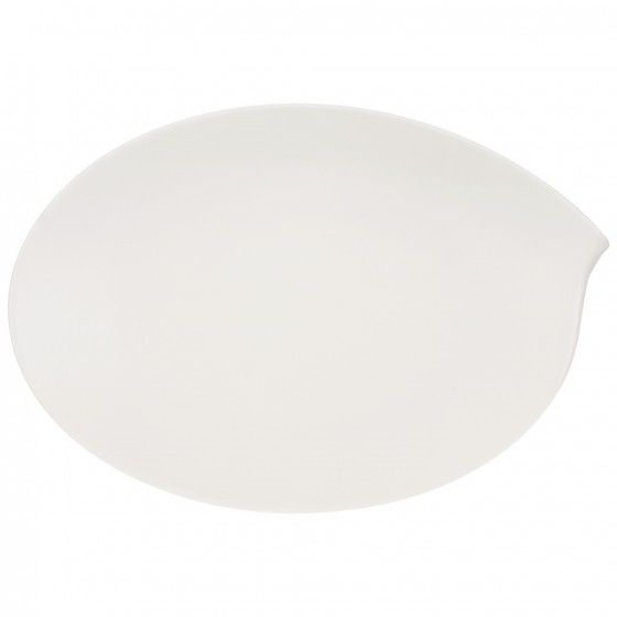 Villeroy & Boch Flow Oval Serving Plate - 36cm - White Porcelain