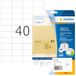 HERMA 4684 weerbest folielabels A4 transparant (52,5 x 29,7 mm, 25 velles, polyesterfolie, mat) zelfklevend, bedrukbaar, permanente zelfklevende etiketten, 1.000 etiketten voor printer