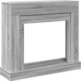 vidaXL Haardombouw - 100x30x87,5 cm - Bewerkt Hout - Grijs Sonoma Eikenkleur