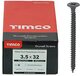 TIMCO PH2 Philips Gipsplaten Schroeven - 3,5 x 32 - Zwart - 1000 stuks