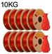 PLA-filament - filament pour imprimante 3D FDM - diamètre 1,75 mm - bobine de 10 kg - faible retrait - rouge