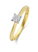Diamond Point Gouden ring 0.10 ct diamant Enchanted - 8719642252754