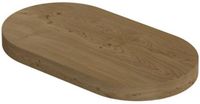 INK - Play Fontein Planchet met Blinde Bevestiging Links en Rechts Afgerond in Echt Hout Fineer - 400x220x32 mm - Natur Fineer