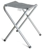 Gerimport Opvouwbare stoel - grijs - kunststof/metaal - 35 x 38 cm - klapstoel camping