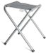 Gerimport Opvouwbare stoel - grijs - kunststof/metaal - 35 x 38 cm - klapstoel camping